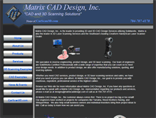 Tablet Screenshot of matrixcaddesign.com